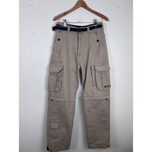 Y2K‎ Sideout Convertible Cargo Pants Hiking Outdoor Casual Khaki 30x30 Vintage